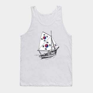 Support South Korea Korean Ship - Sailor Team of South Korea Pride Tank Top